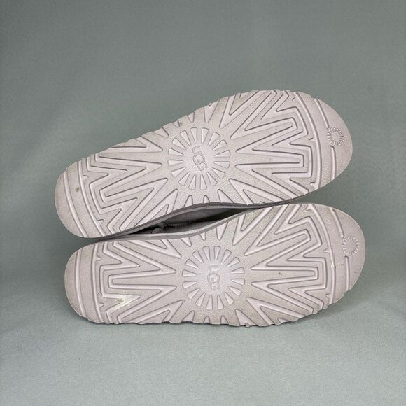 Women’s UGG Boots Sz 10 Classic Mini Purple Suede Wool Boho - Picture 12 of 12